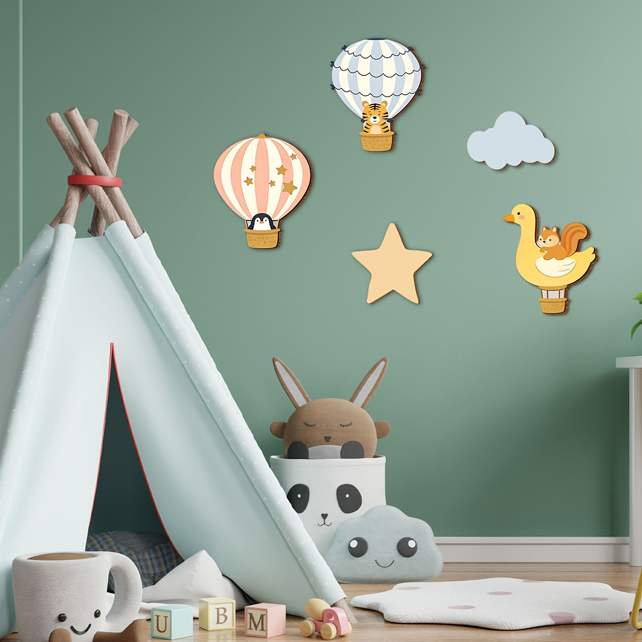 5 Stück Tierische Heißluftball – Baby Nursery Labels Bewertung und Preis