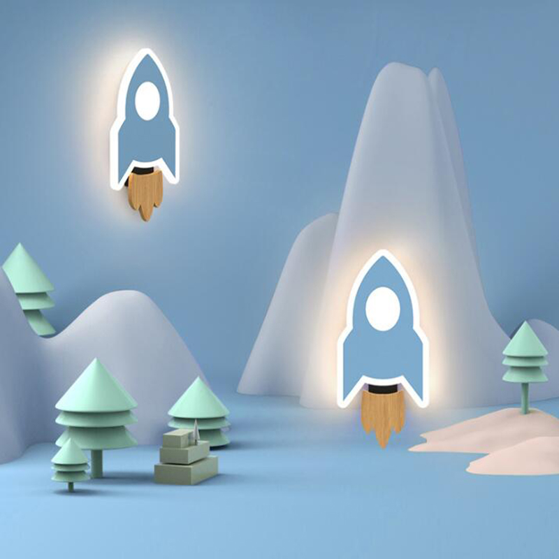 Cartoon LED Rakete Wand Lampe  – Baby Nursery Wall Lights Bewertung und Preis