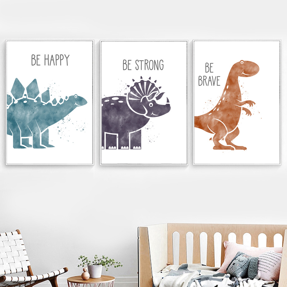 Nette Dinosaurier Cartoon Tier – Baby Nursery Quotes Wall Art Bewertung und Preis